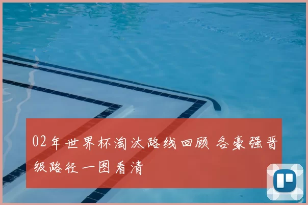 02年世界杯淘汰路线回顾 各豪强晋级路径一图看清